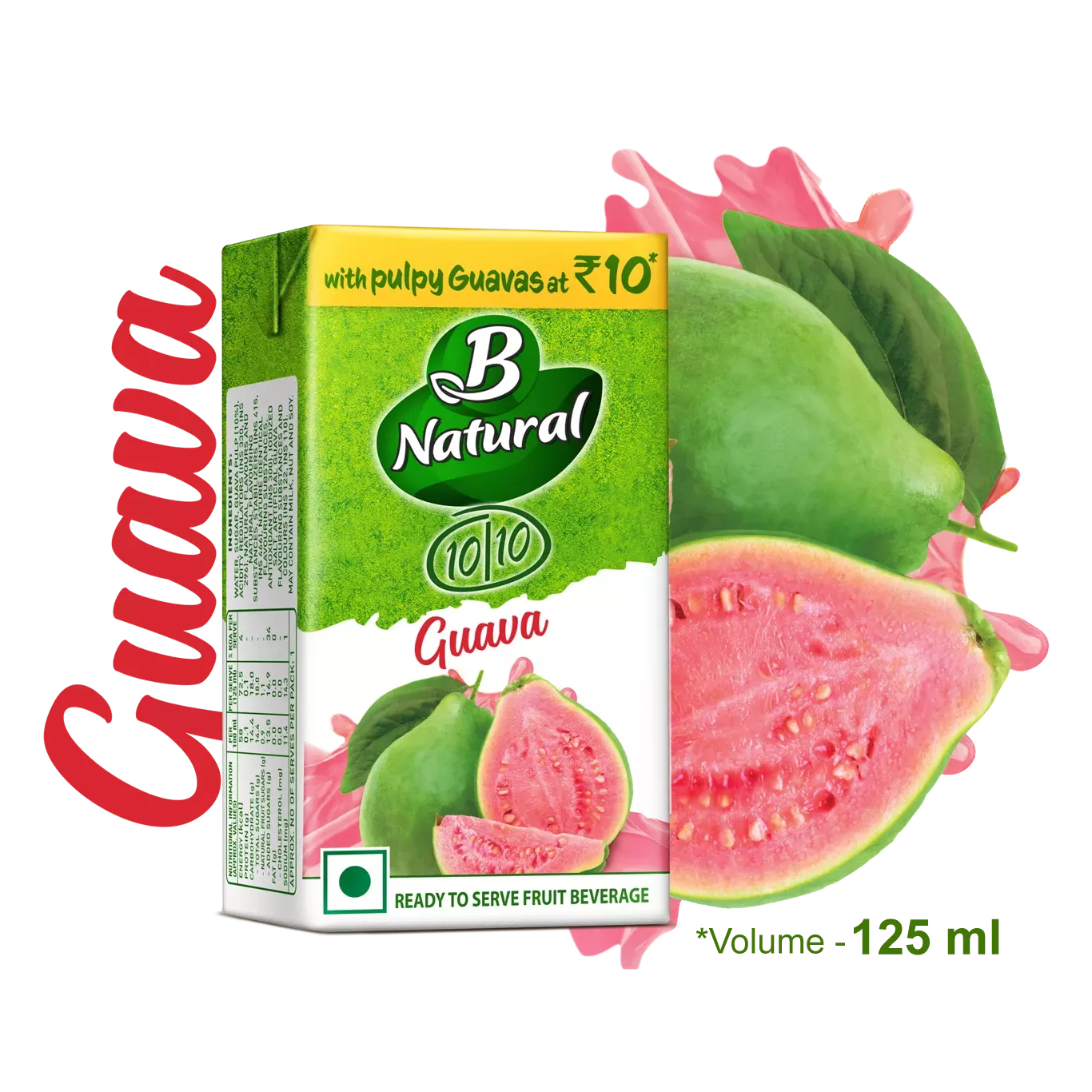 B NATURAL GUAVA TETRA MRP 10
